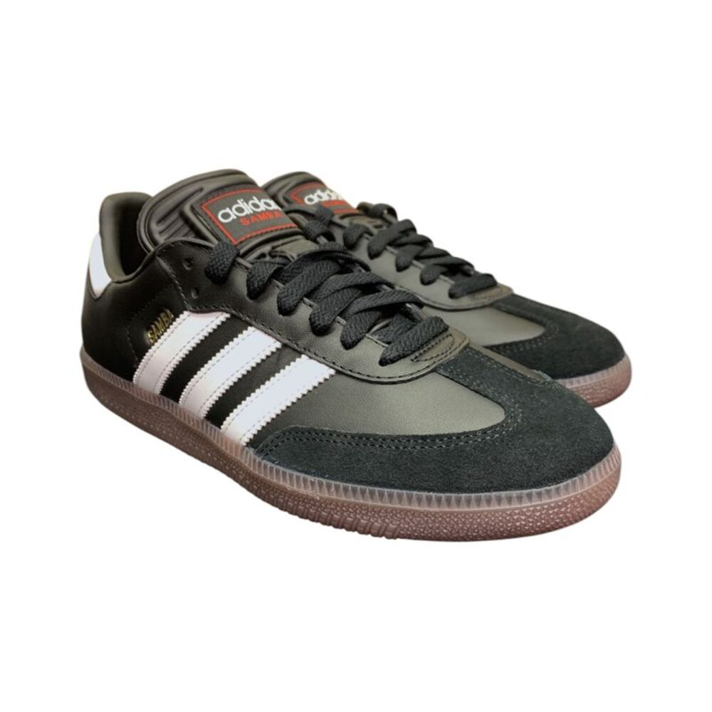 Black/White/Red - Adidas Unisex Samba Indoor Soccer Shoes, Classic Leather Court
